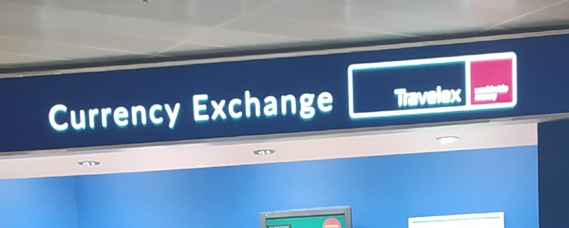 Anglický výraz zmenárne currency exchange